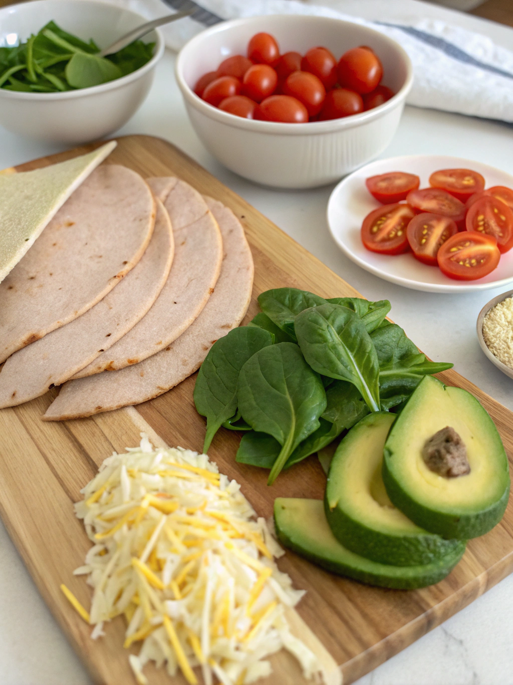 gluten-free turkey spinach wraps ingredients