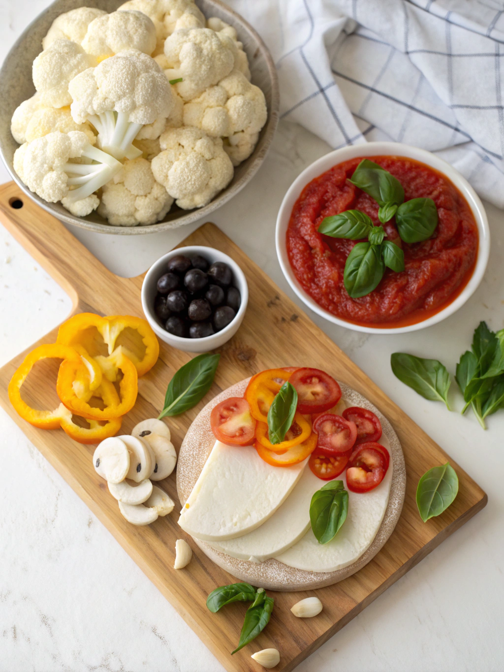 cauliflower crust gluten-free pizza ingredients