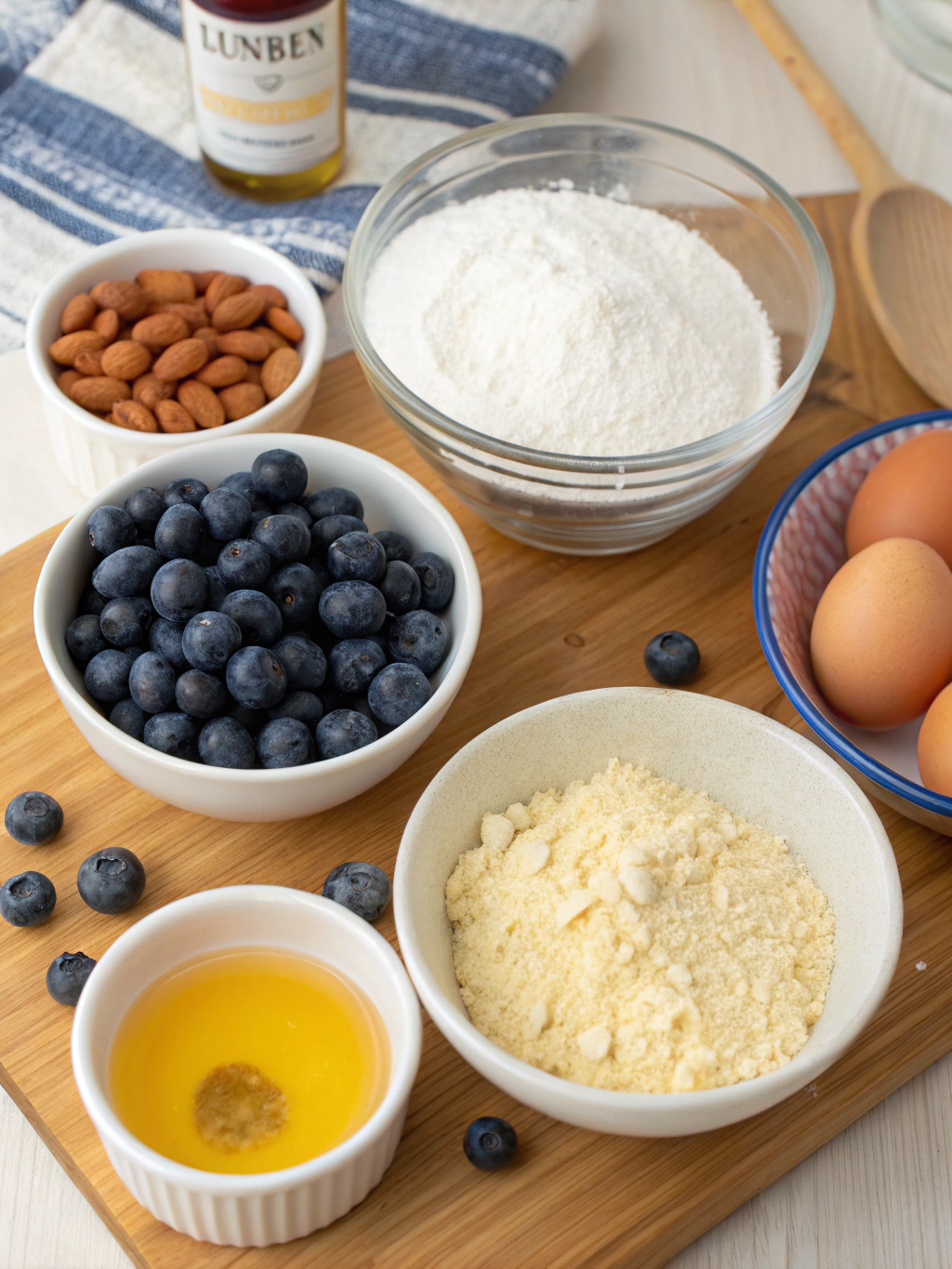 gluten-free blueberry muffins ingredients