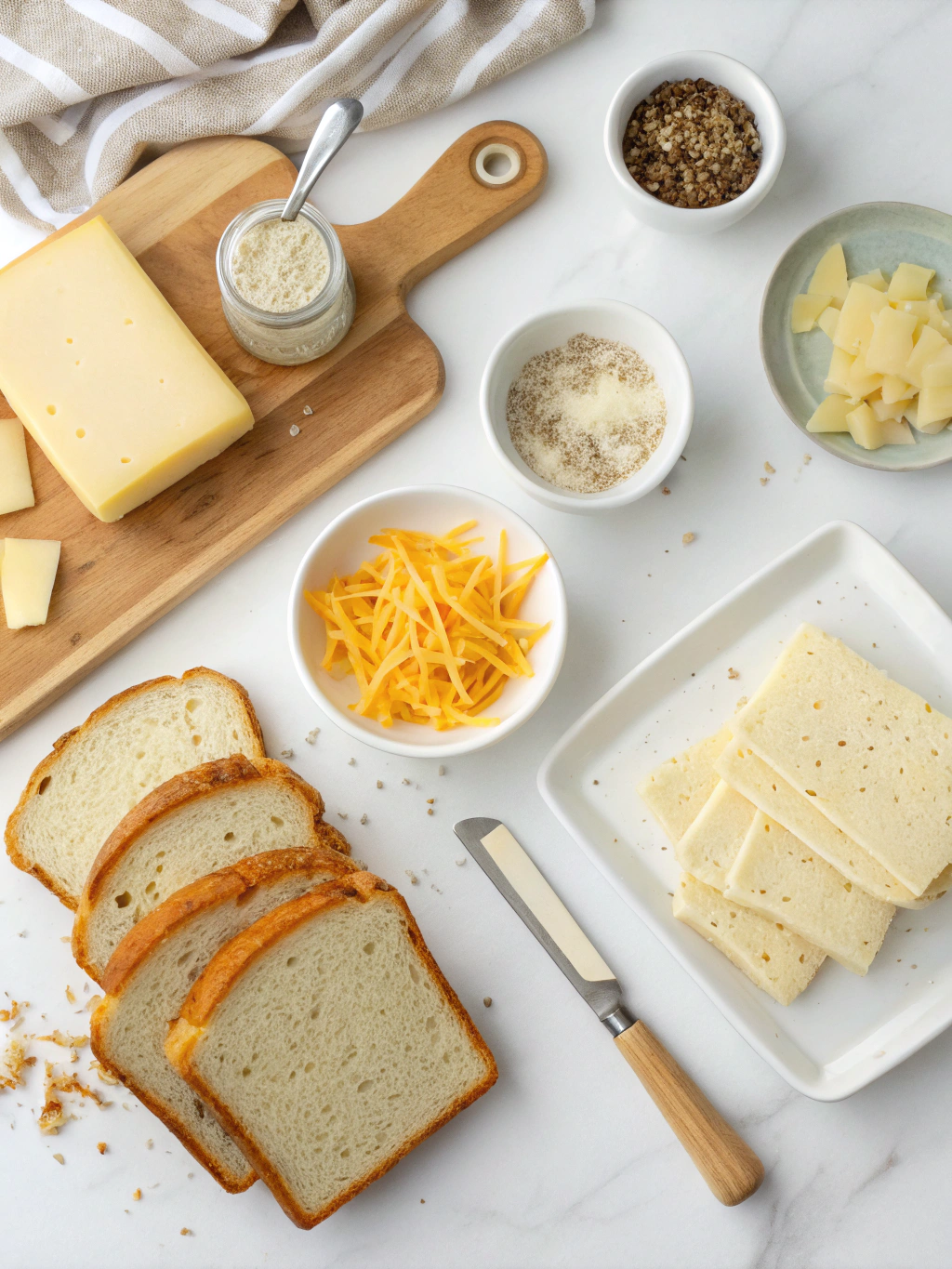 GF cheese snack preparing steps