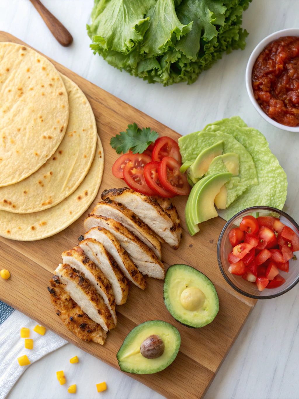 GF corn tortilla tacos ingredients