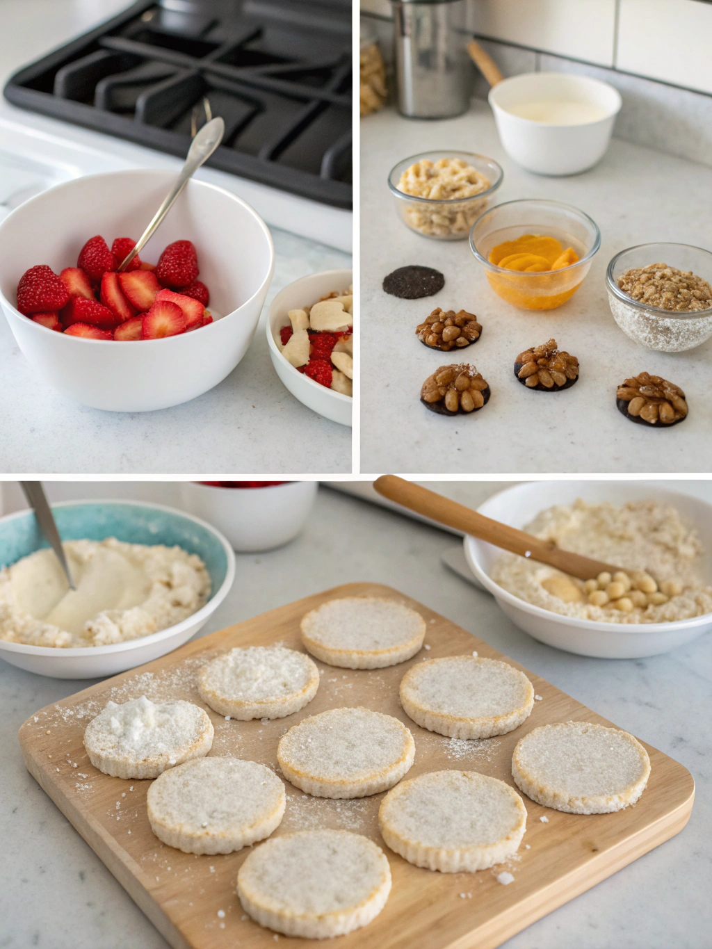 celiac rice cake snack preparing steps