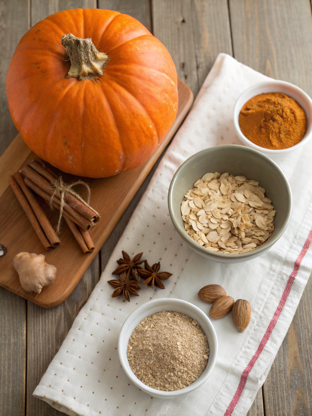 pumpkin spice smoothie bowl ingredients