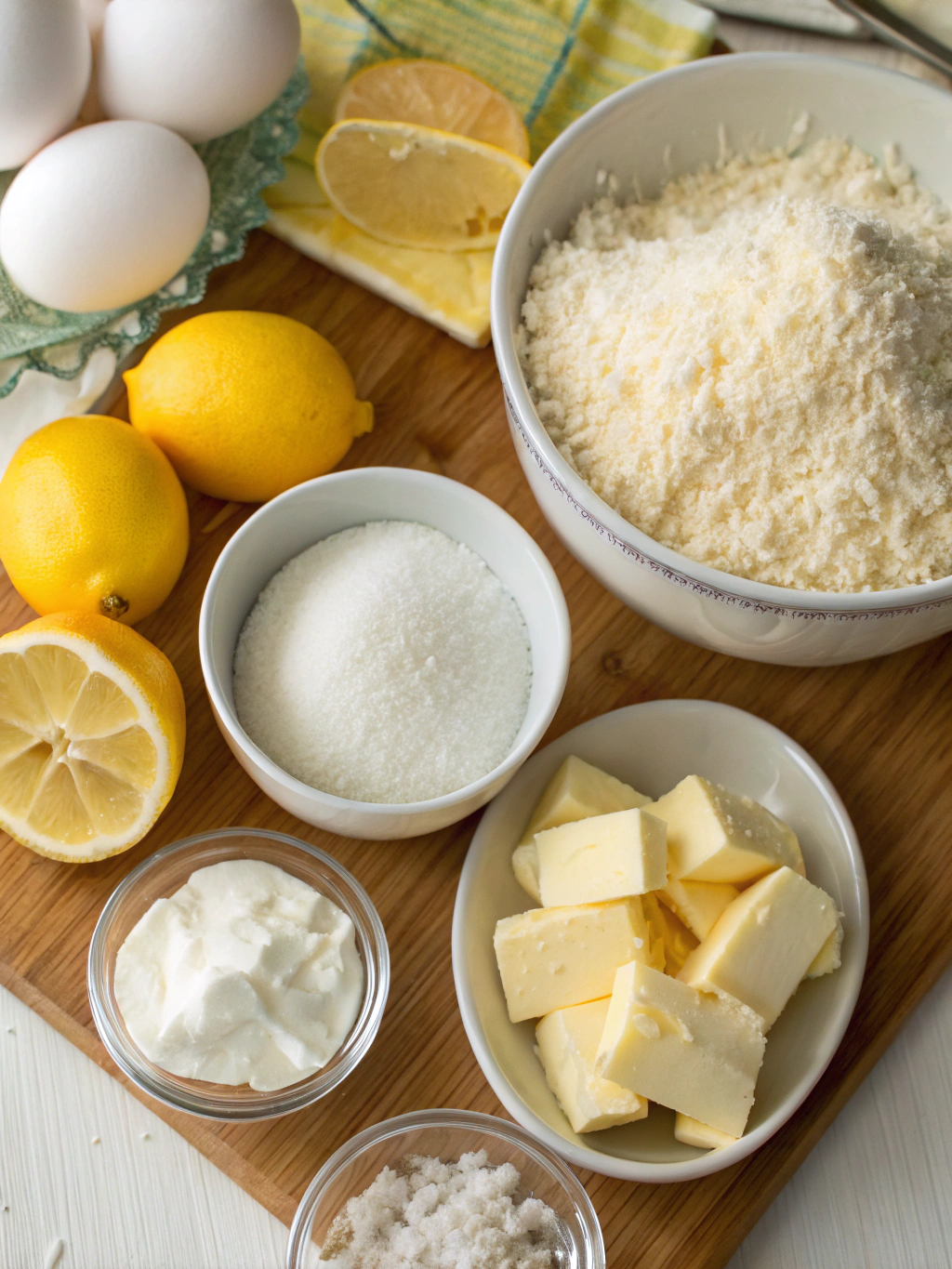 lemon coconut bars ingredients