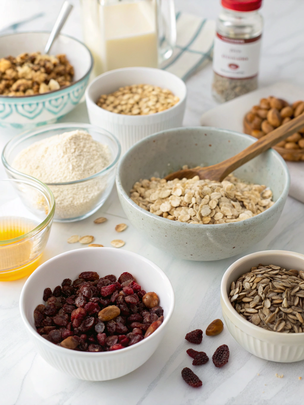 gluten-free energy bites preparing steps