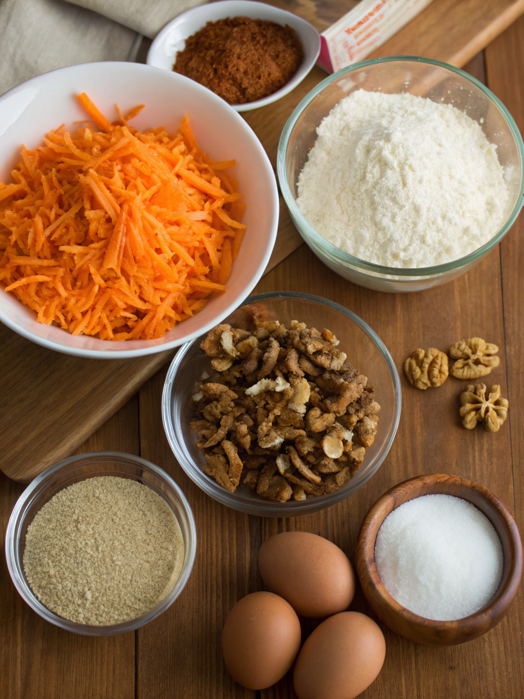 gluten-free carrot cake ingredients