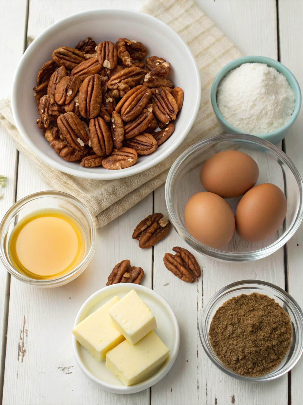 gluten-free pecan pie bars ingredients