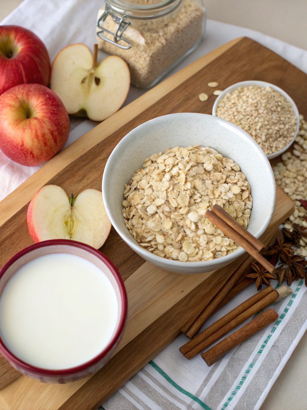 gluten-free apple cinnamon oatmeal ingredients