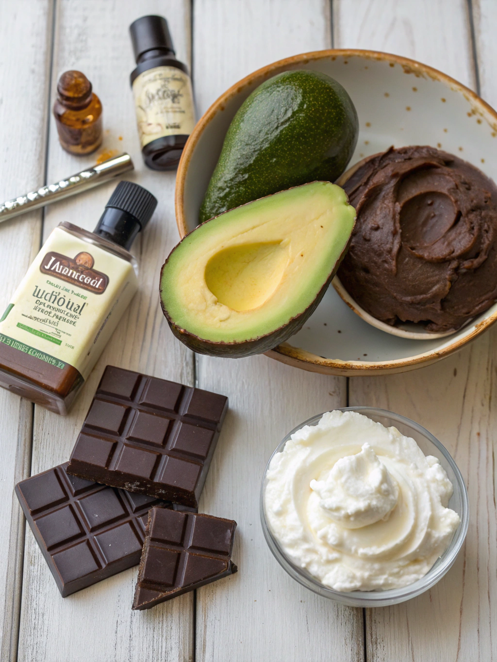 chocolate avocado mousse ingredients