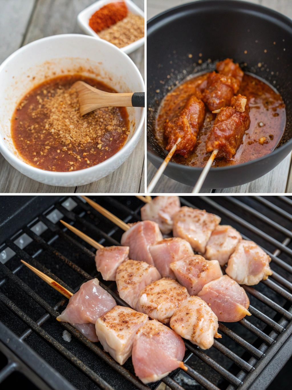 gluten-free BBQ chicken preparing steps