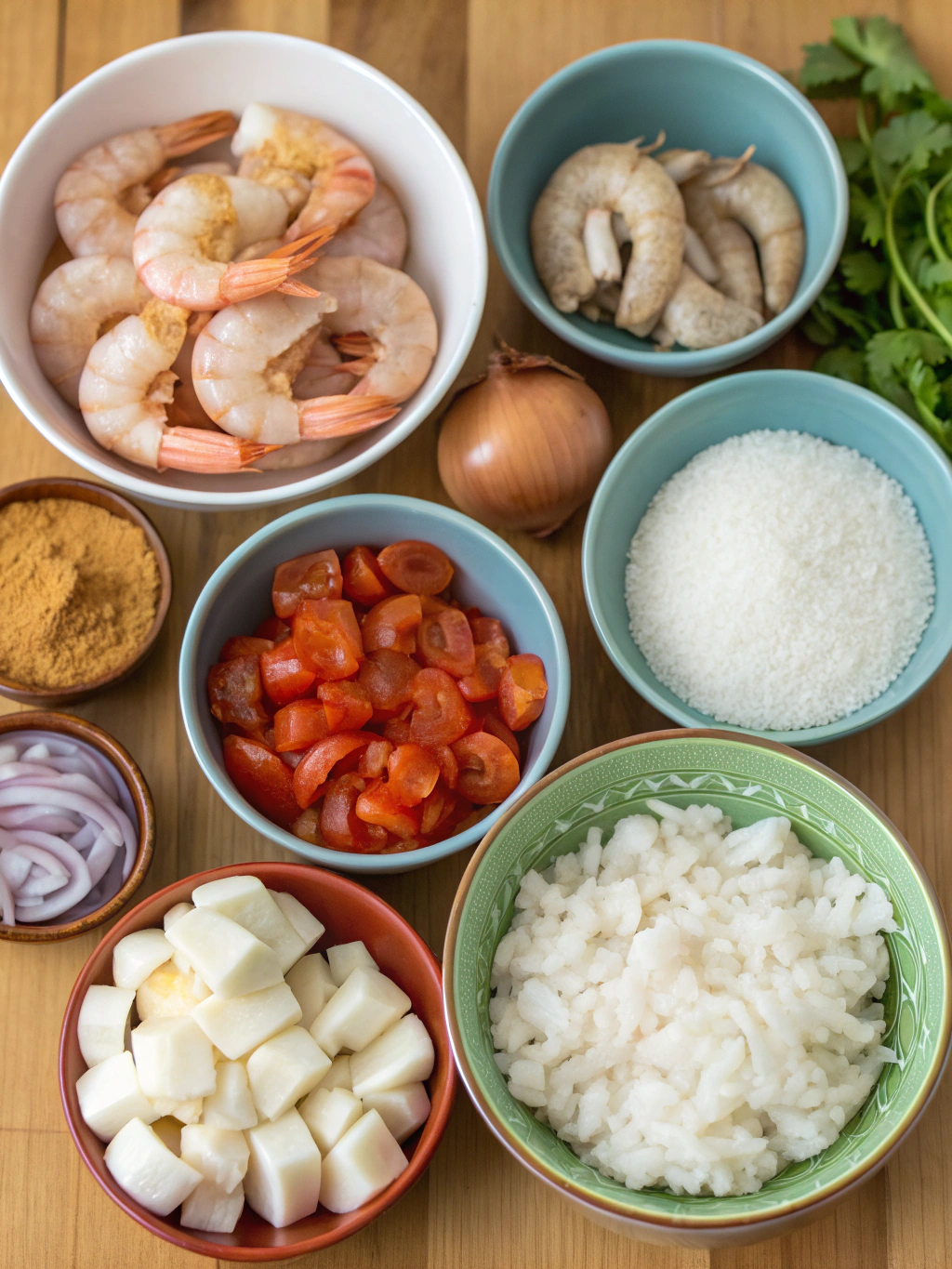 gluten-free shrimp curry ingredients