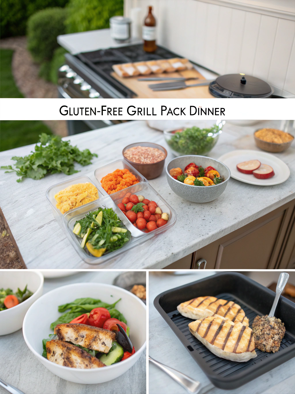 gluten-free grill pack dinner preparing steps