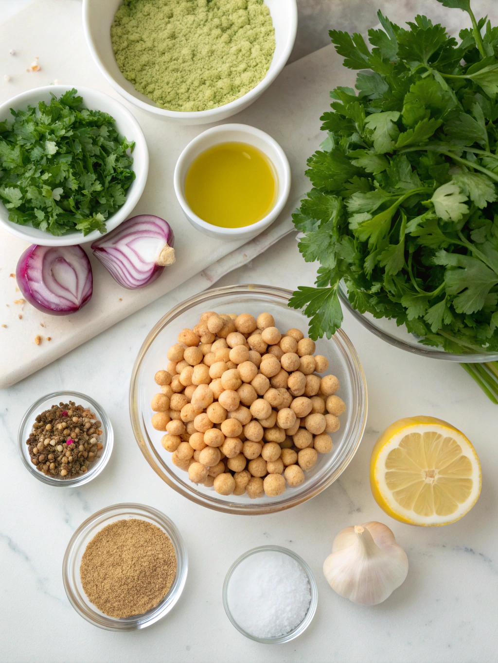 gluten-free baked falafel ingredients