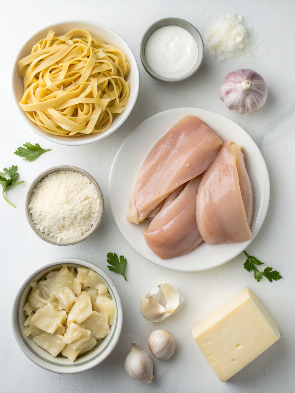 gluten-free chicken alfredo ingredients