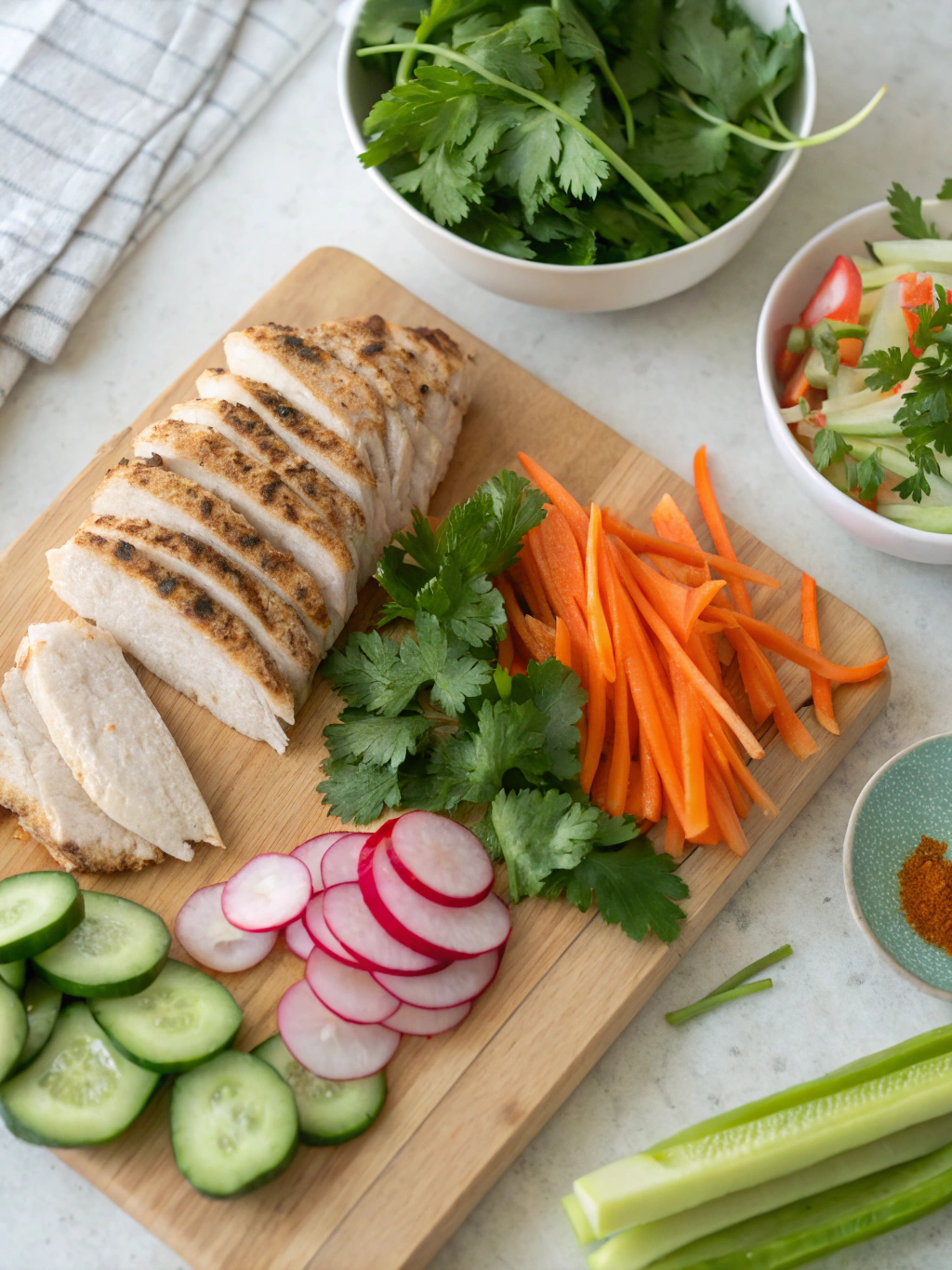 GF chicken banh mi wrap ingredients