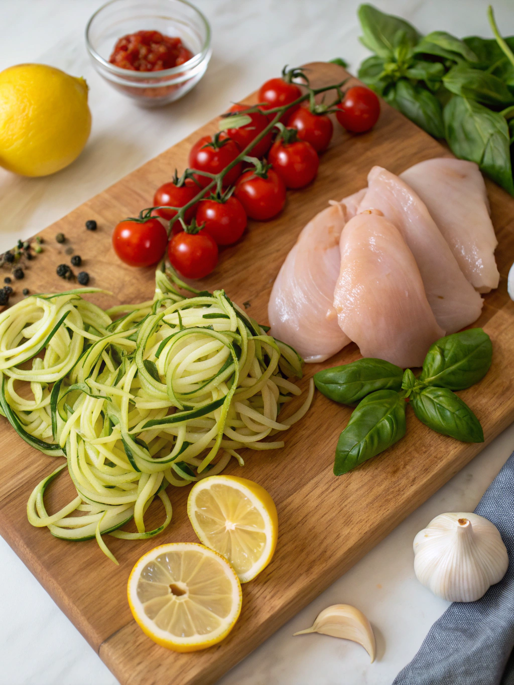 gluten-free chicken zoodles ingredients