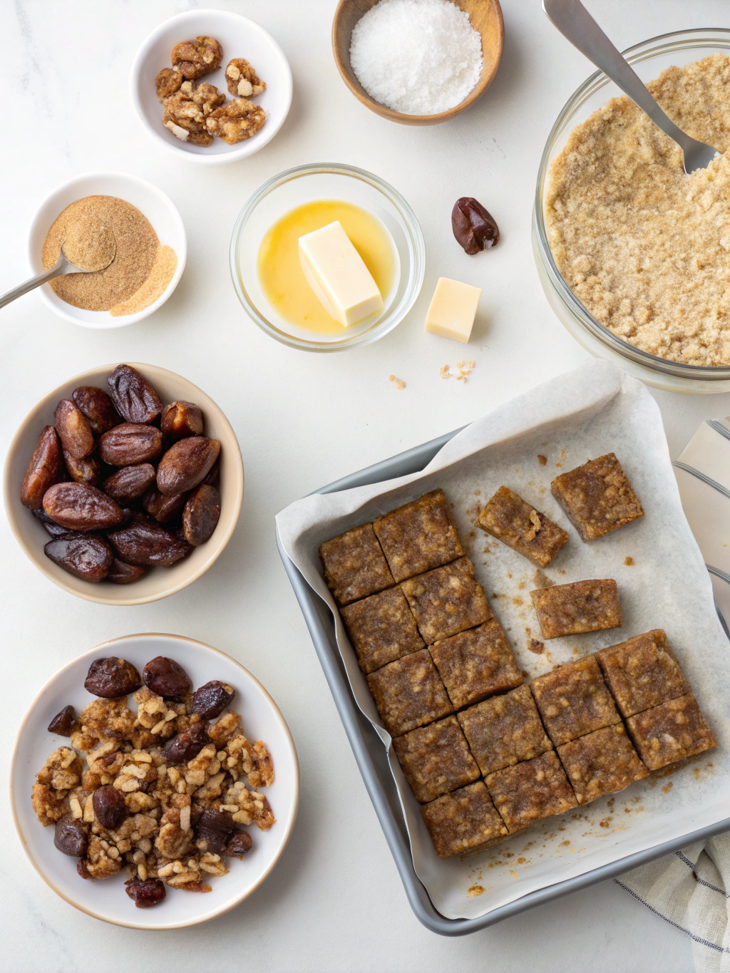 date squares gluten-free preparing steps
