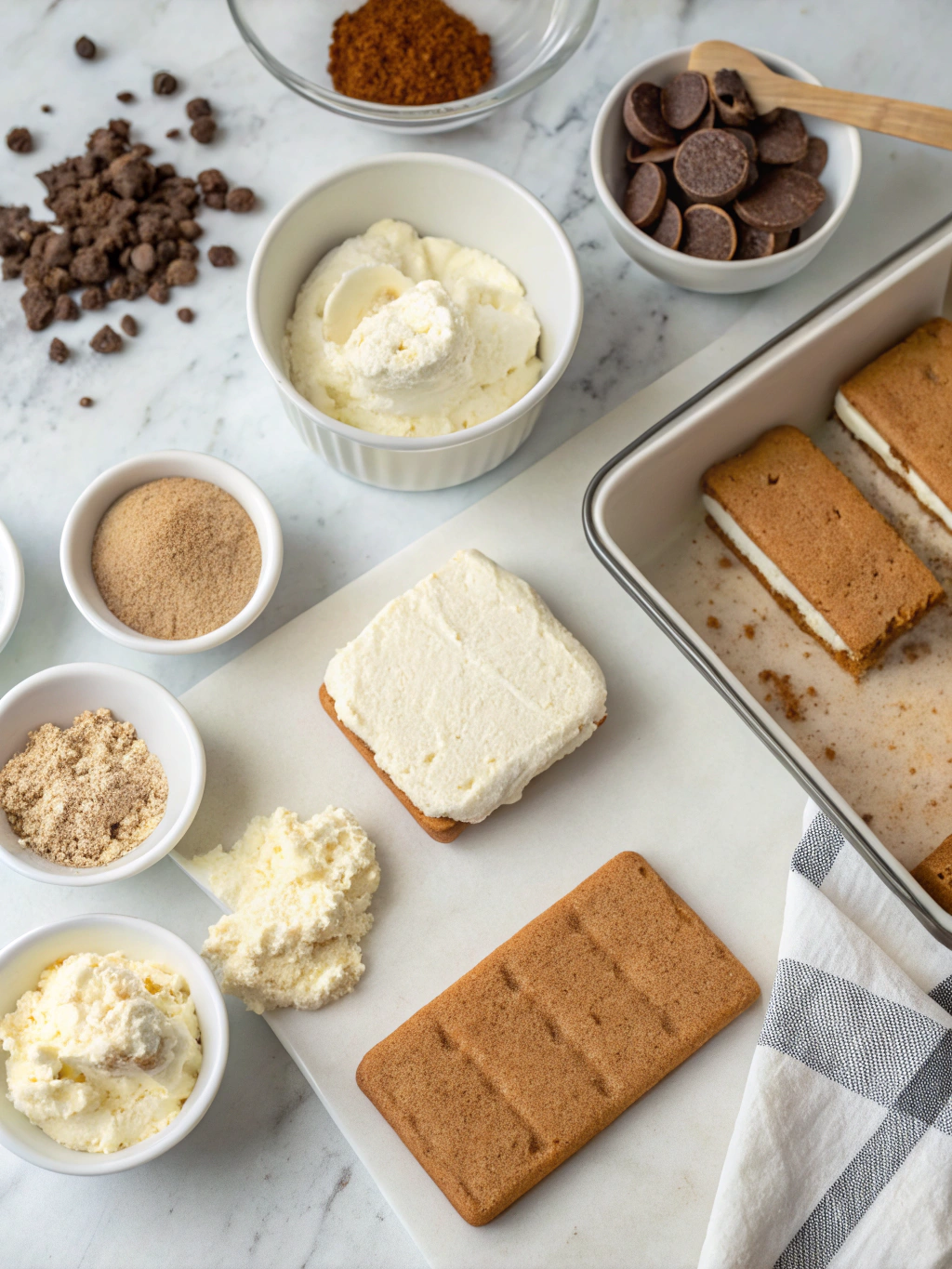 ice cream sandwiches gluten-free preparing steps