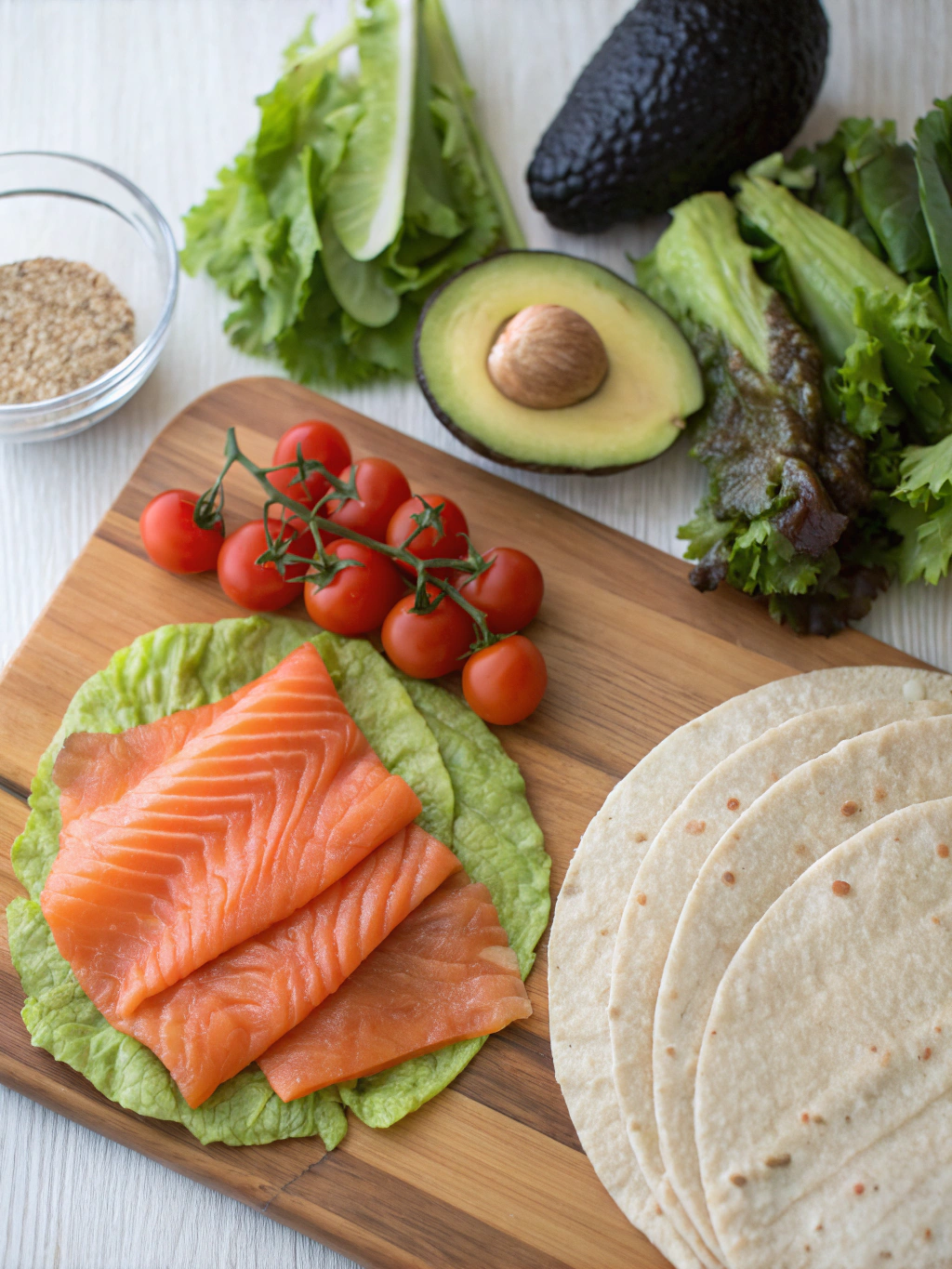 gluten-free salmon avocado wrap ingredients