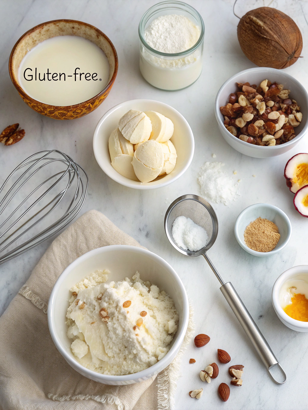 coconut milk ice cream gluten-free preparing steps