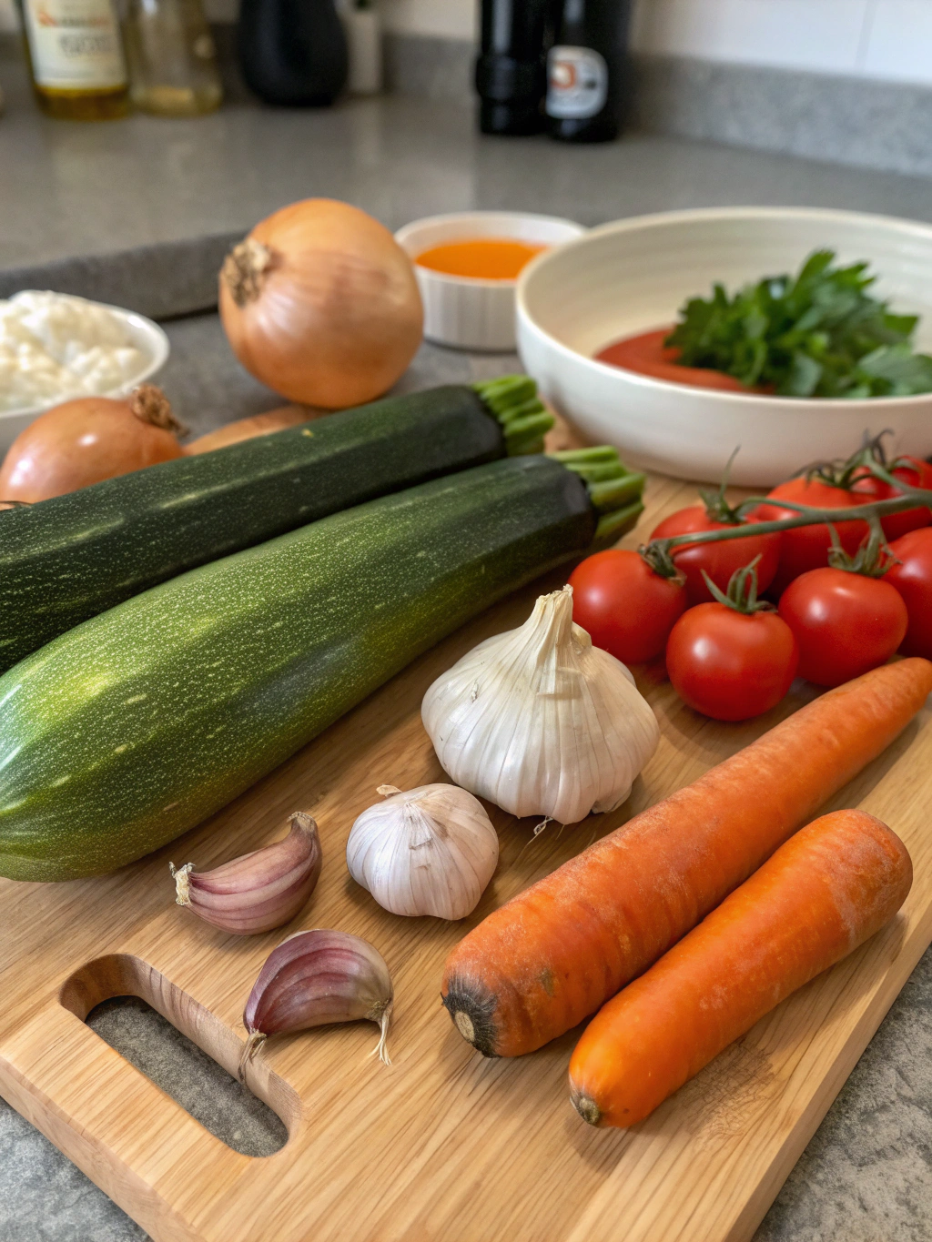 gluten-free zucchini soup ingredients