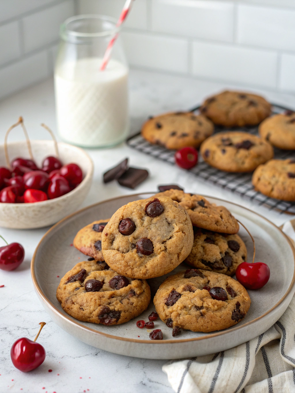 cherry chocolate chip cookies gluten-free ingredients