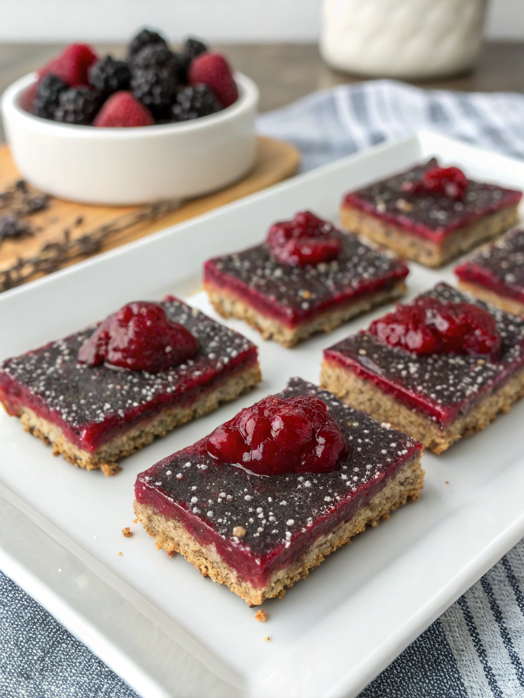 chia berry jam bars gluten-free ingredients